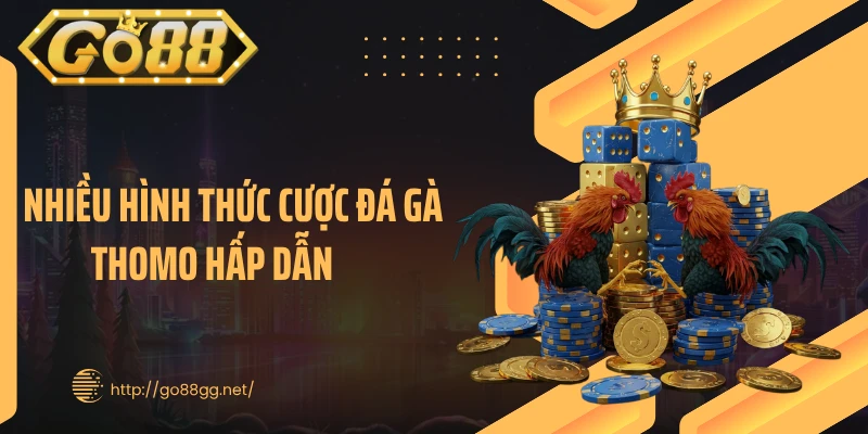 Có nhiều hình thức cược đá gà thomo hấp dẫn